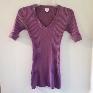 Suzy Shier Purple Tunic Top
